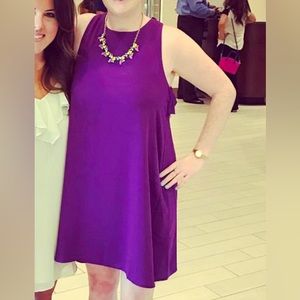 LOFT Bright Purple shift dress